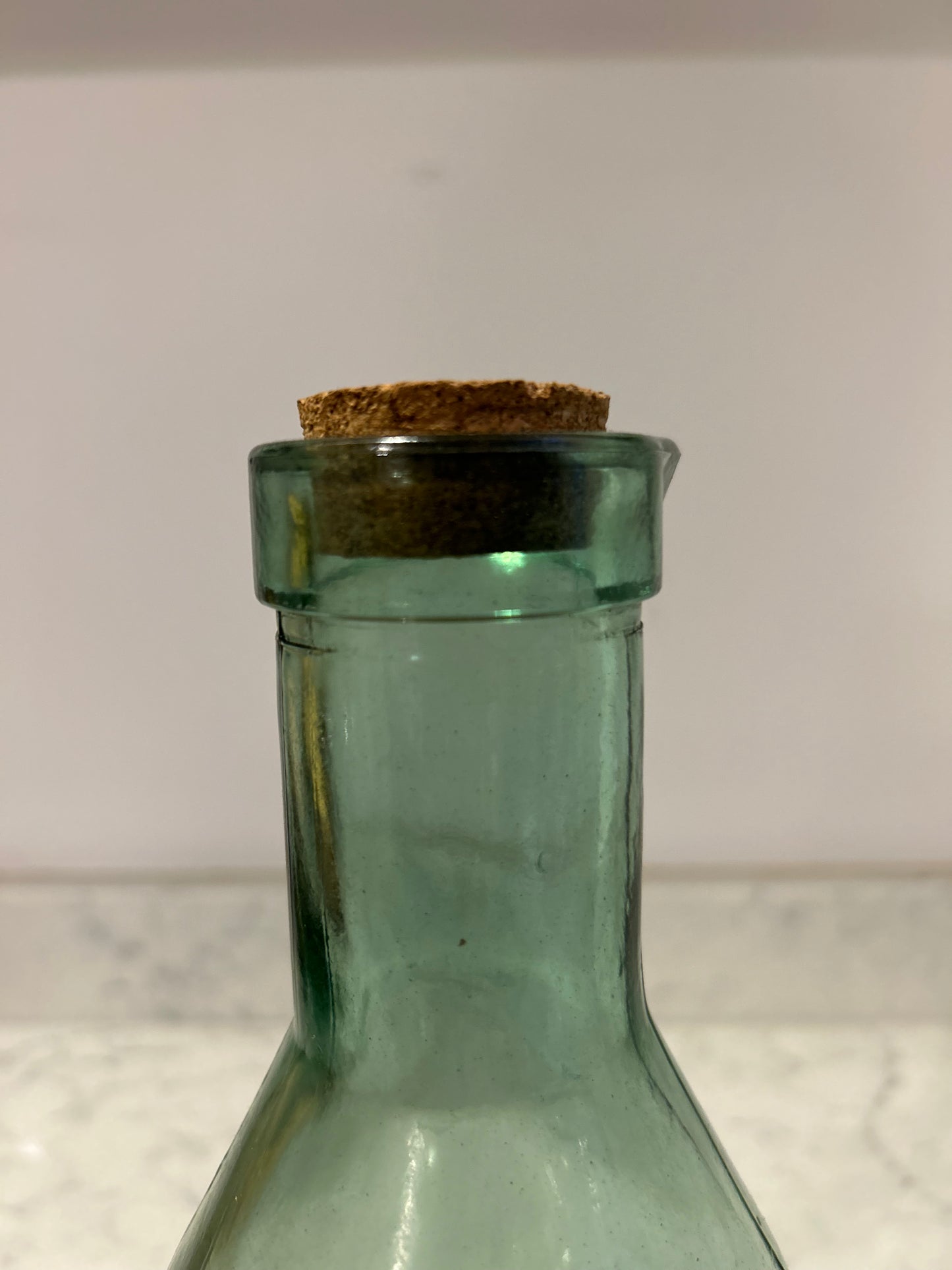 Rare 1950s Absolute Pure Milk Green Glass Bottle