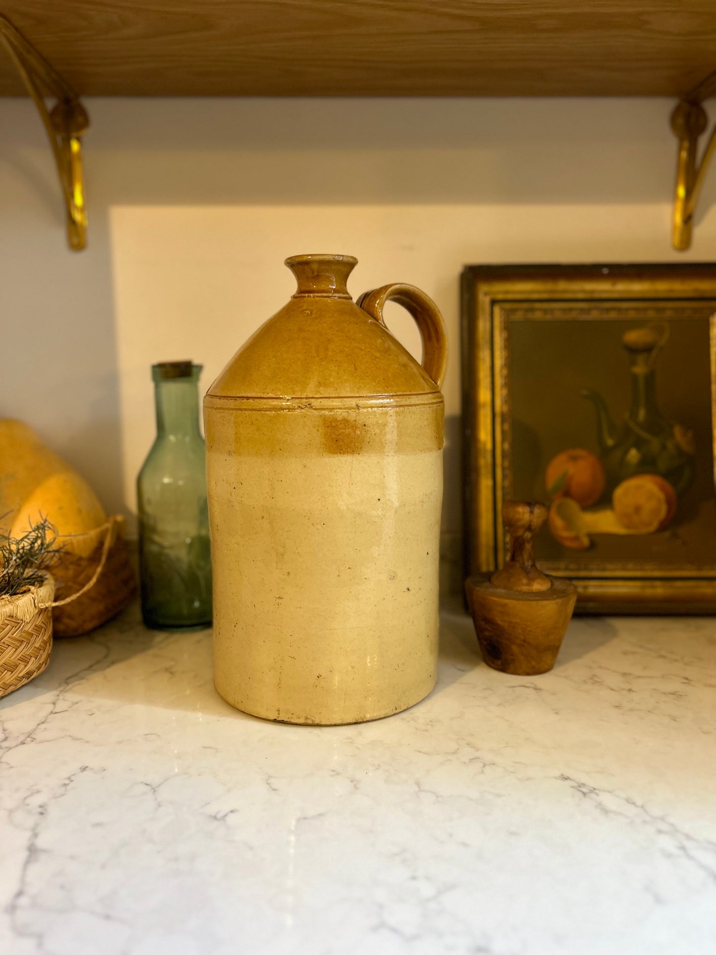 Large Stoneware Flagon