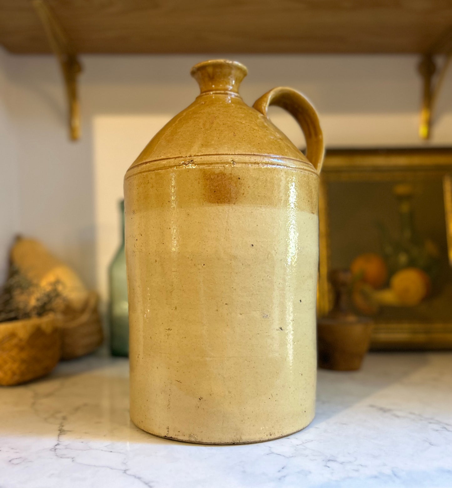 Large Stoneware Flagon