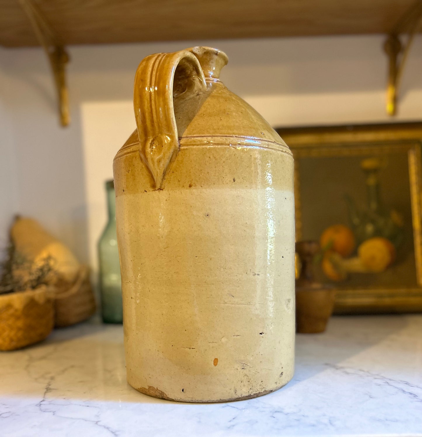 Large Stoneware Flagon
