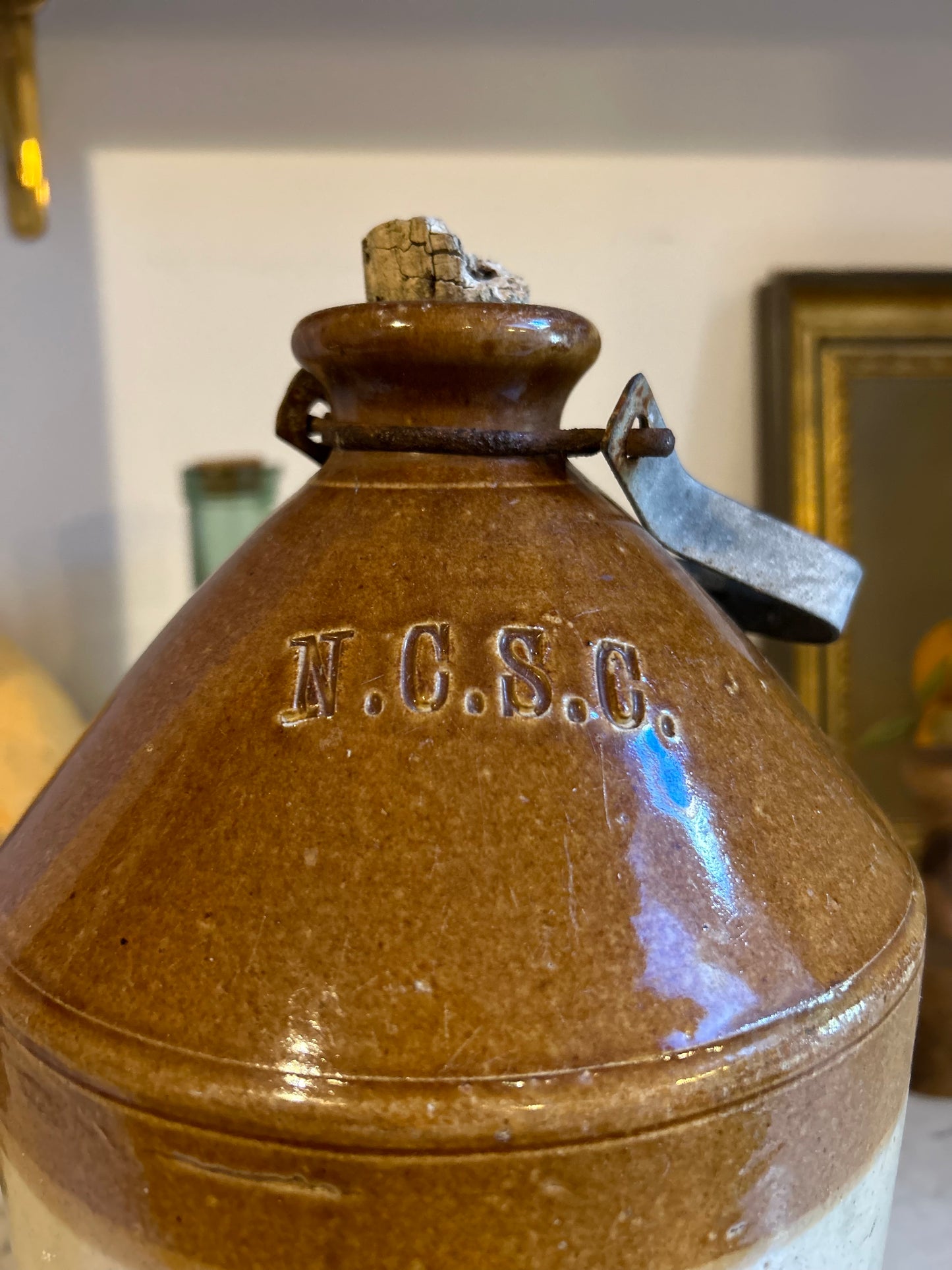 Vintage Stoneware Flagon by Royal Doulton & Co