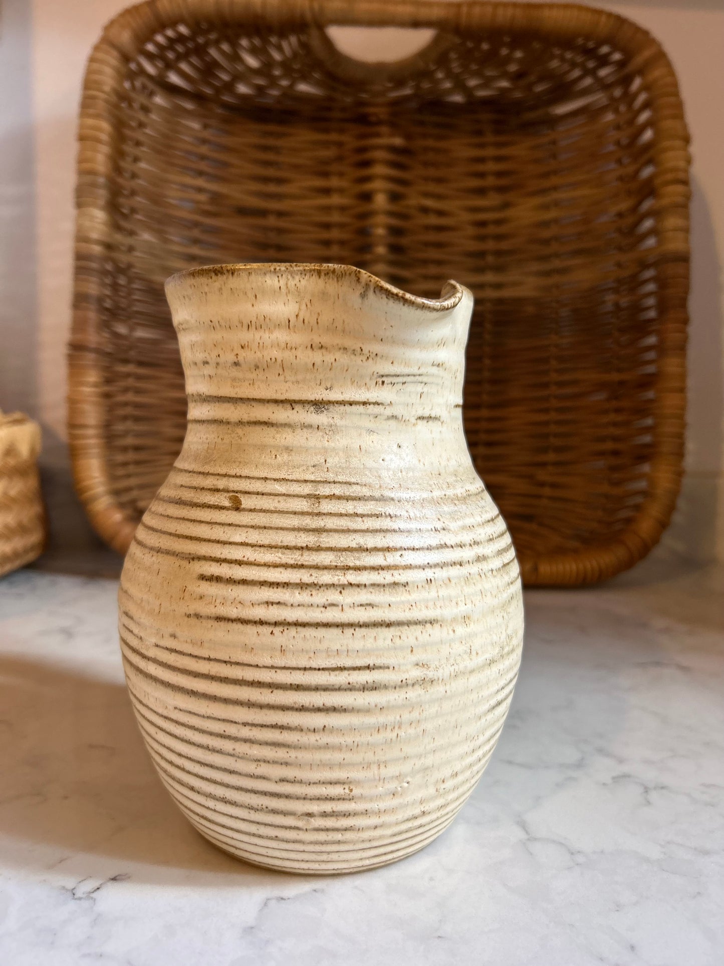 A Kingwood/Early Grey Shot Pottery Jug