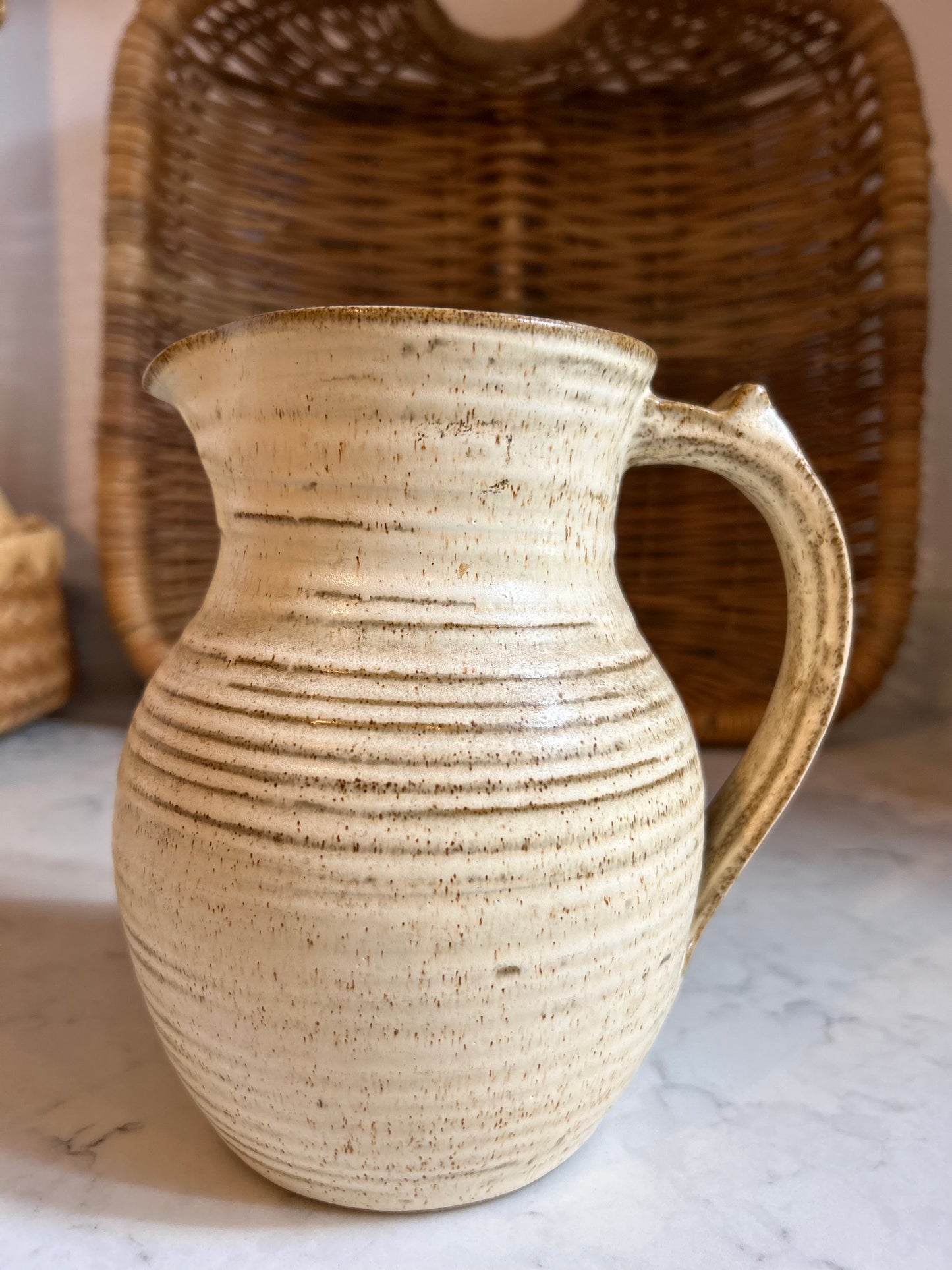 A Kingwood/Early Grey Shot Pottery Jug
