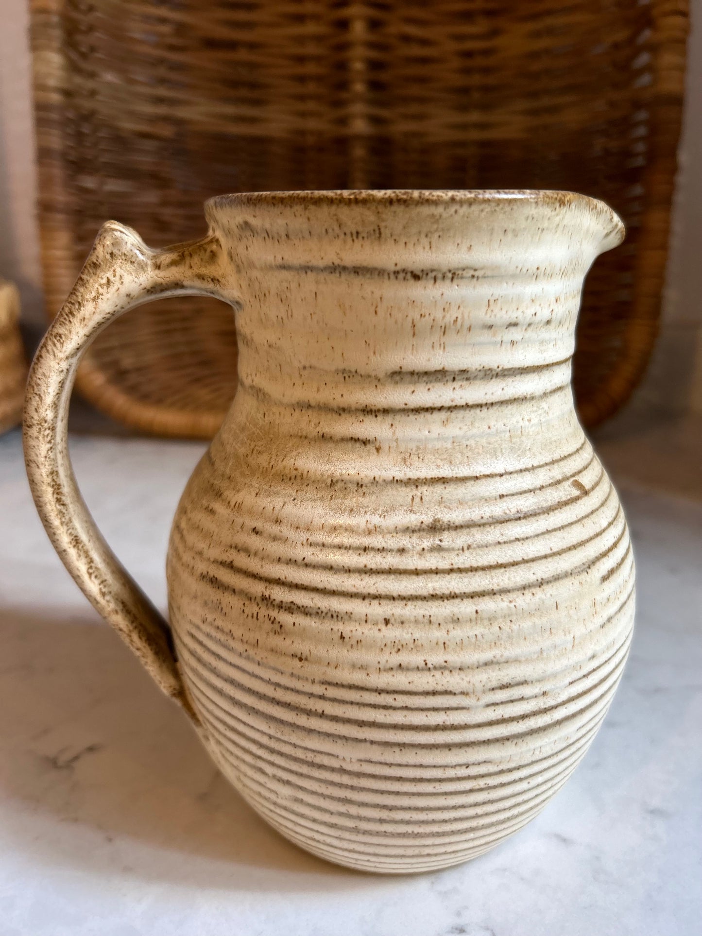 A Kingwood/Early Grey Shot Pottery Jug