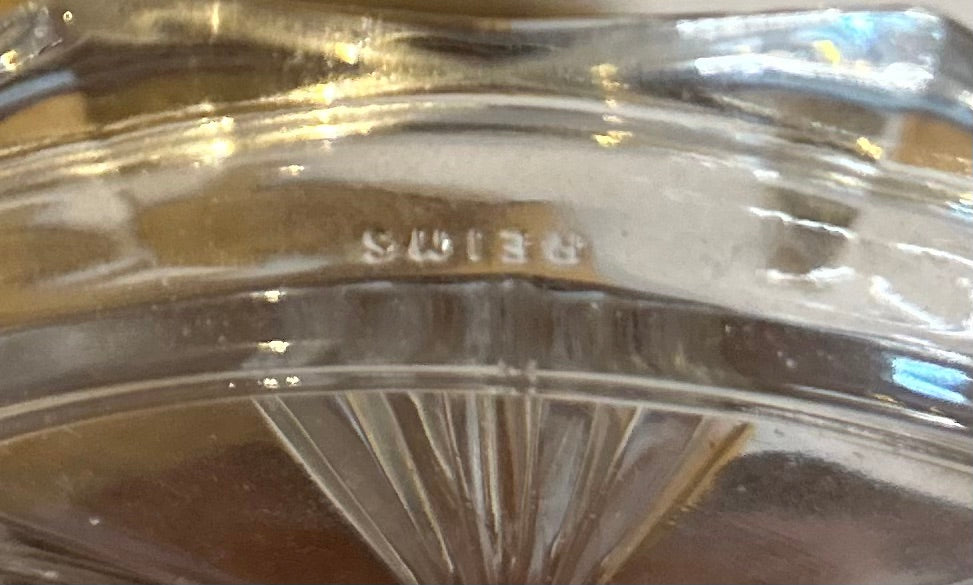 Set of 6 Vintage French Glass Coasters - by Reims