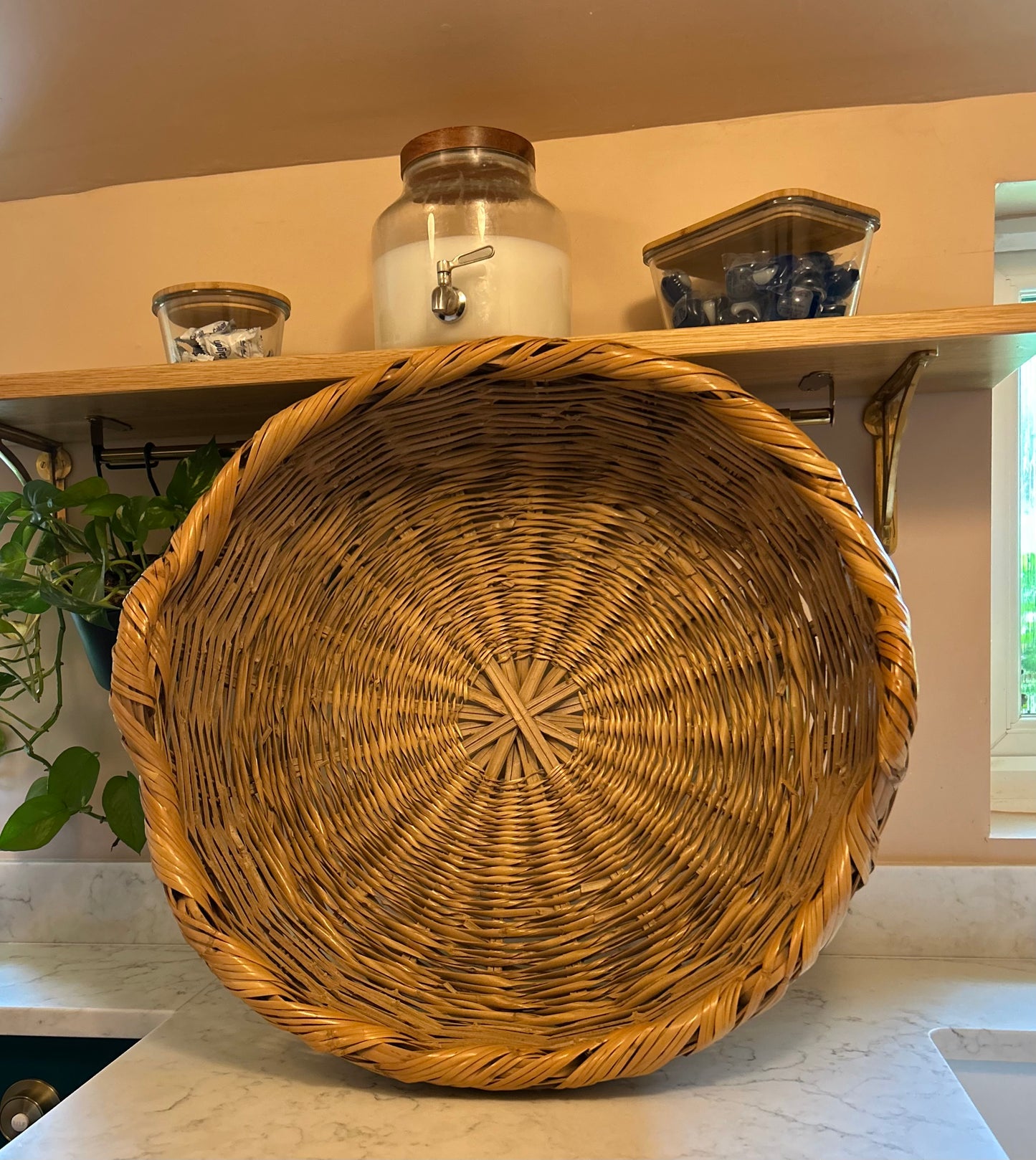 Large Vintage Wicker Basket