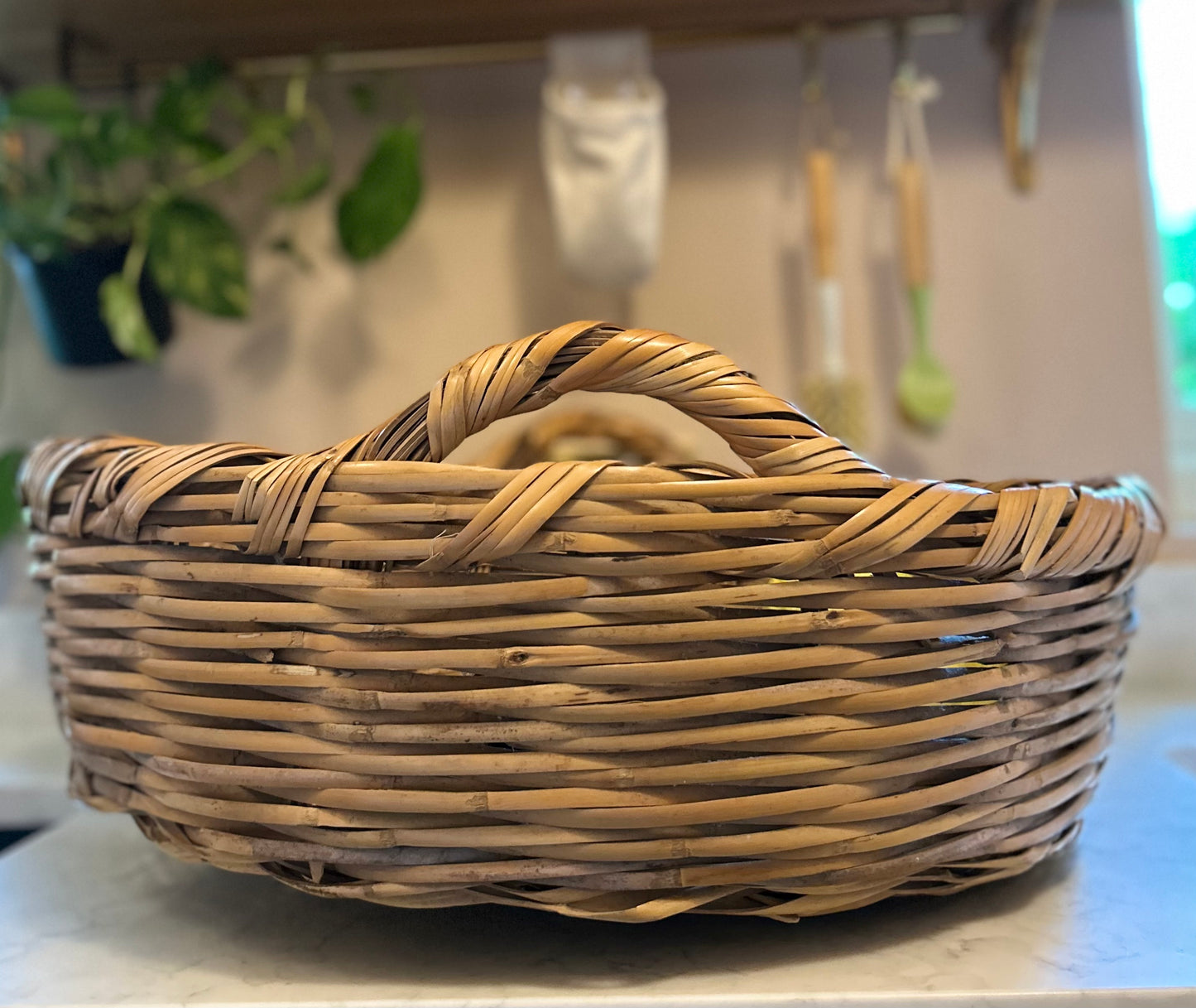 Large Vintage Wicker Basket