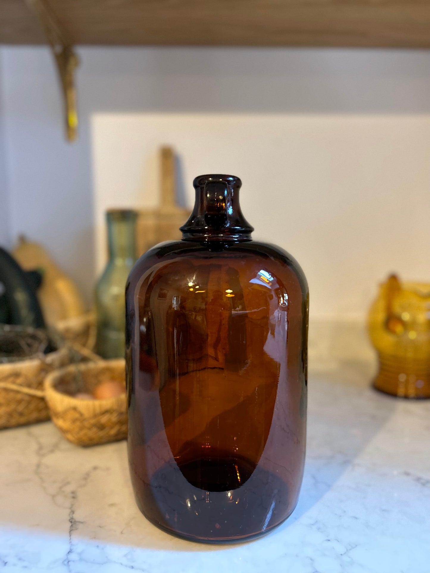 Glass Amber Demijohn