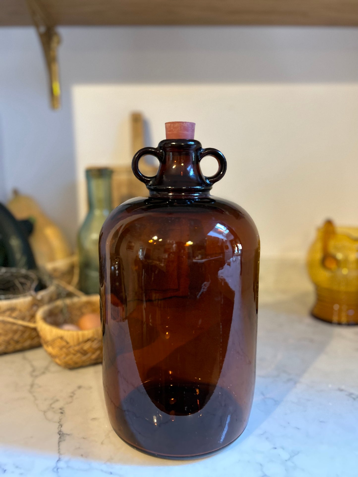 Glass Amber Demijohn