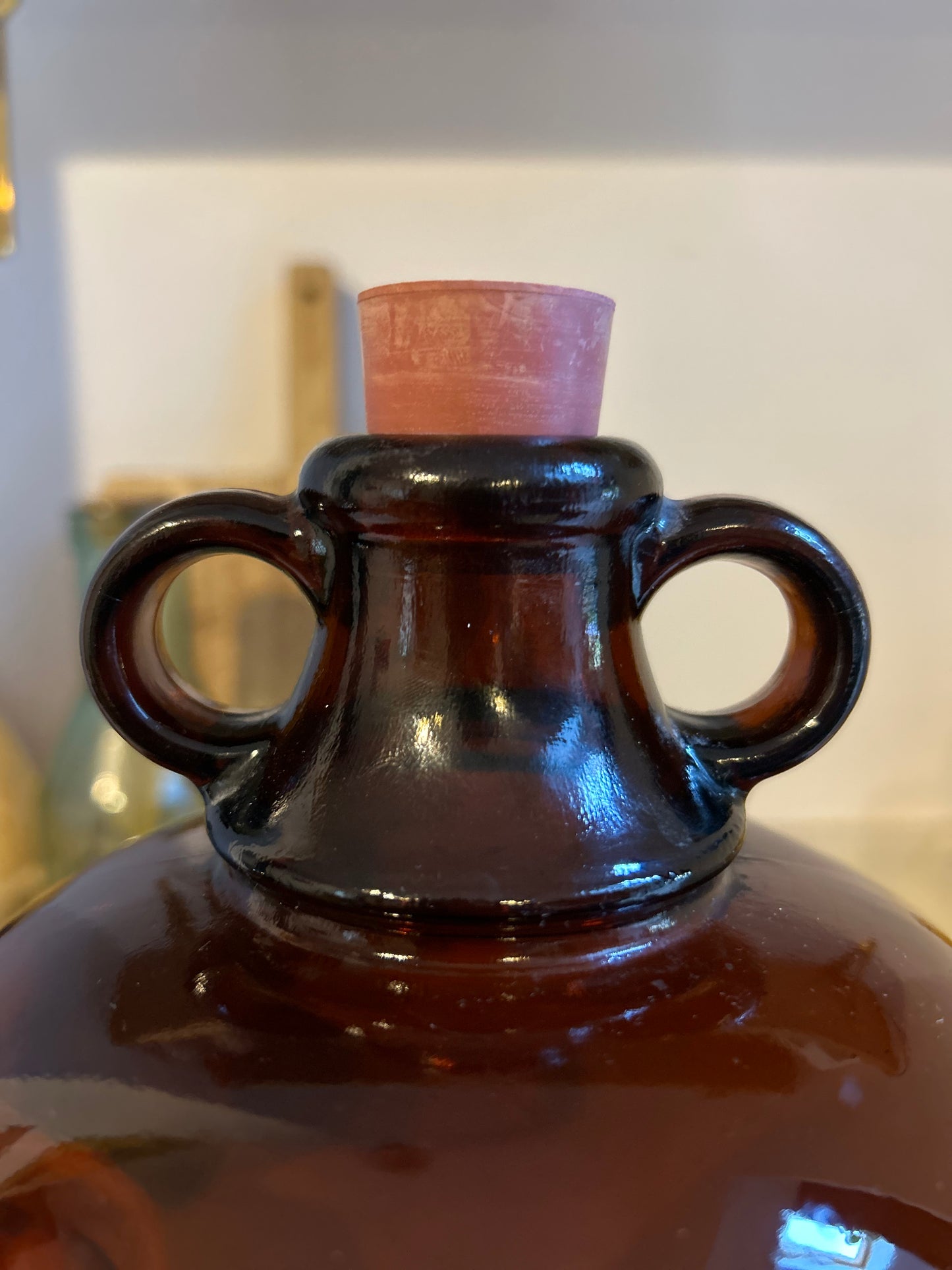 Glass Amber Demijohn