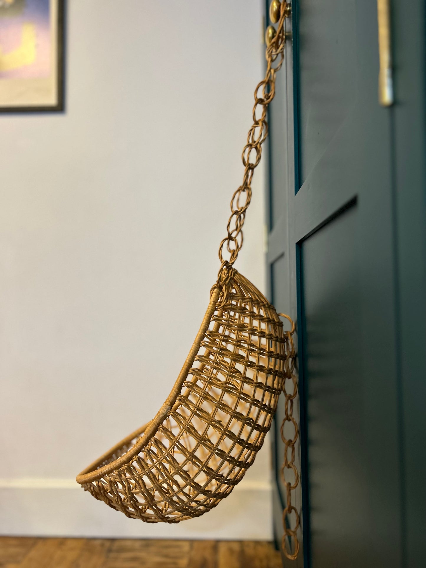 Wicker Childs Toy Swing Chair