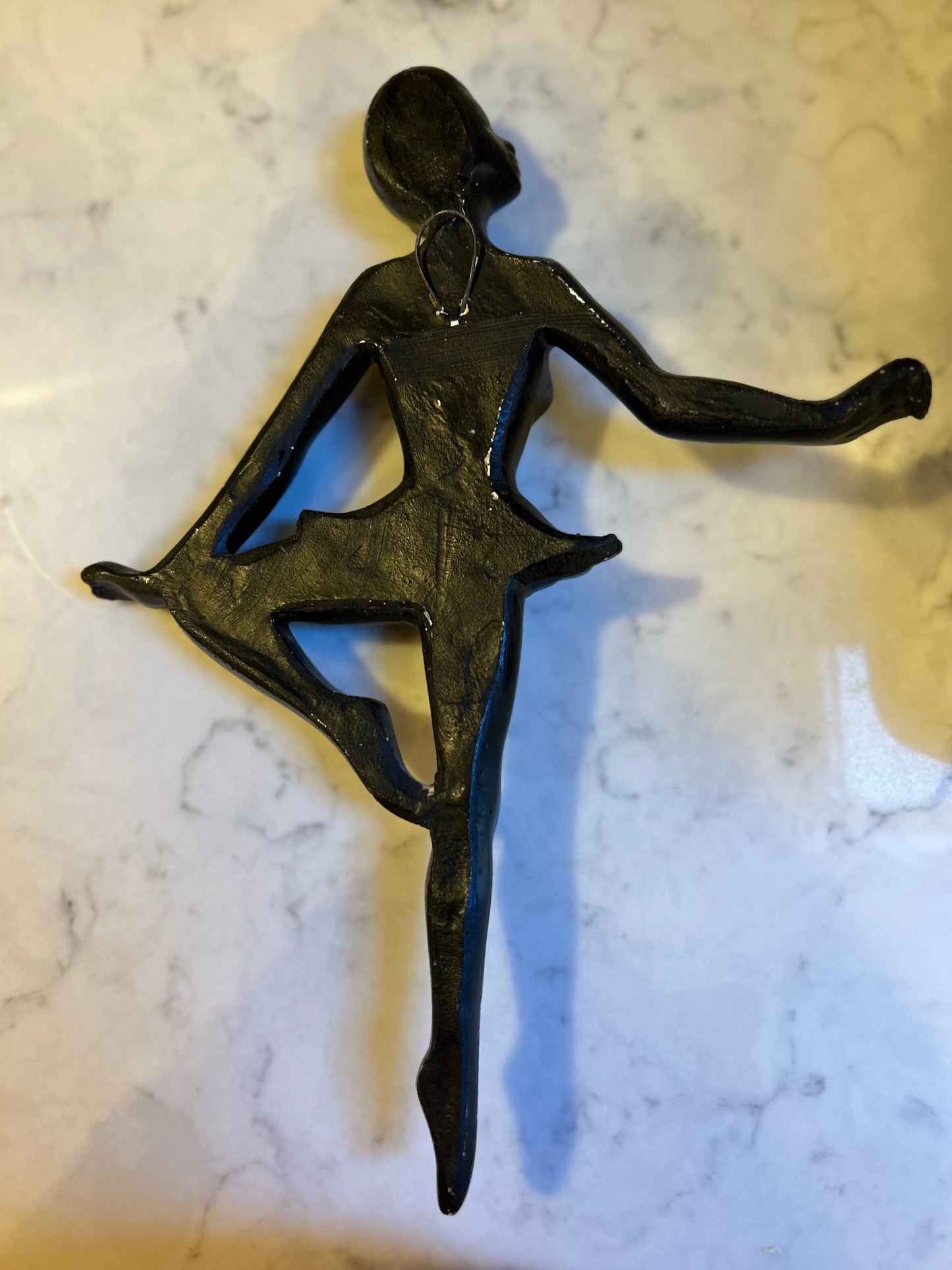 Vintage Chalkware Ballerina Wall Plaque