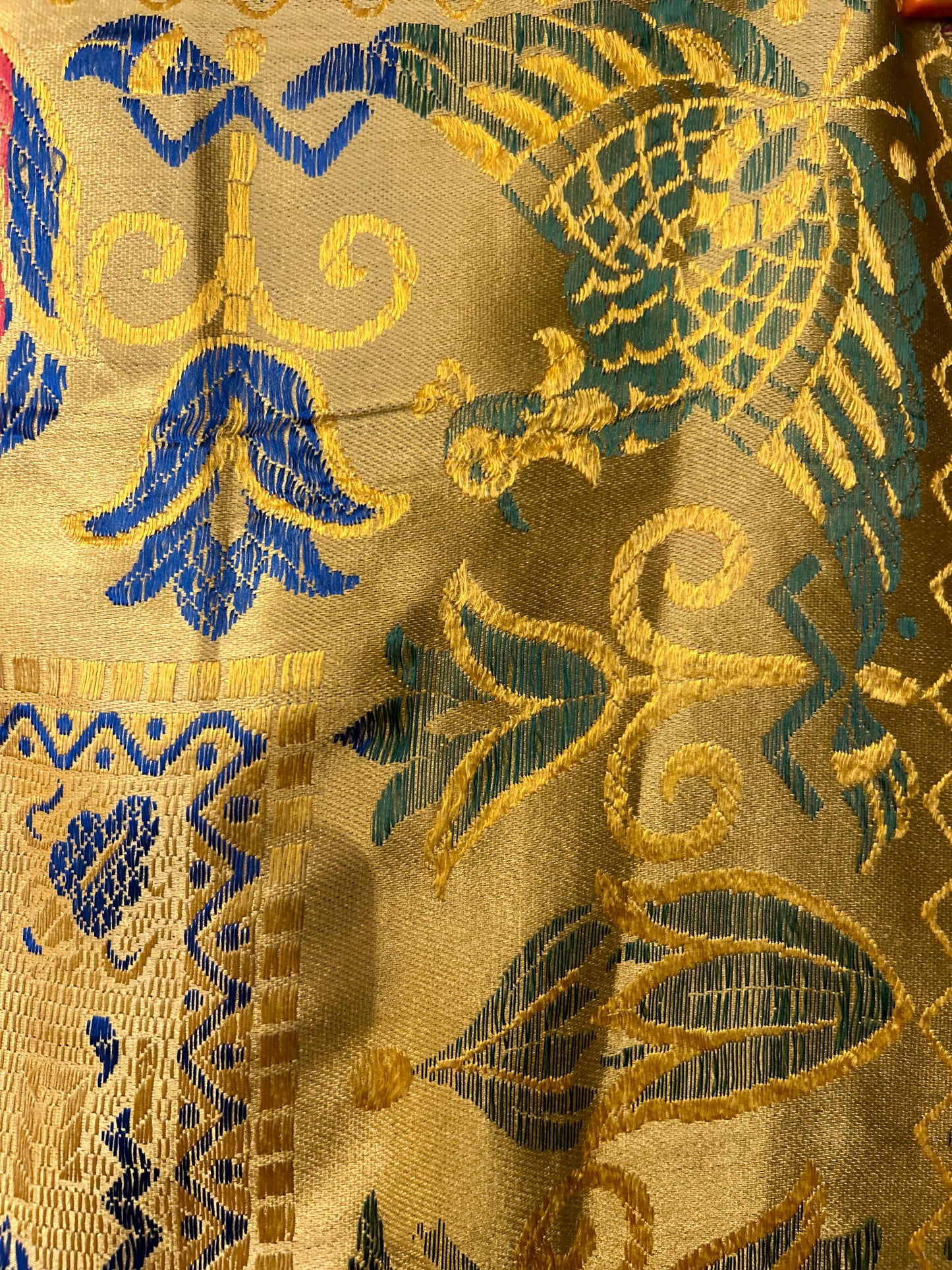 Rare Silk/Satin Brocade Wall Hanging/Table Cloth