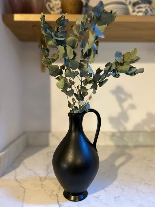 Vintage Black Vase by Gmundner Keramik of Austria 2613 -3
